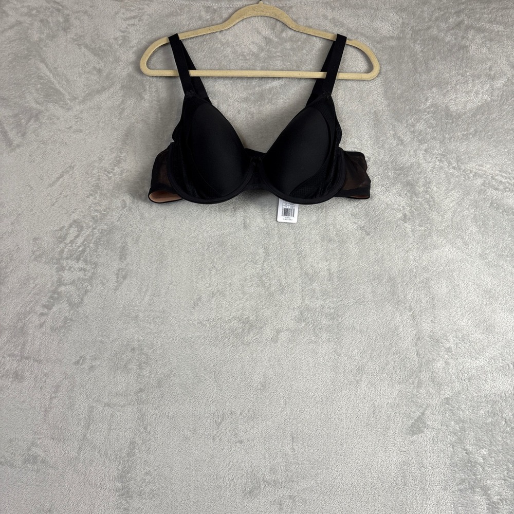 Elomi Nerina Smoothing Back Underwire Bra‎ Black EL302710BLK Womens 42DD NEW